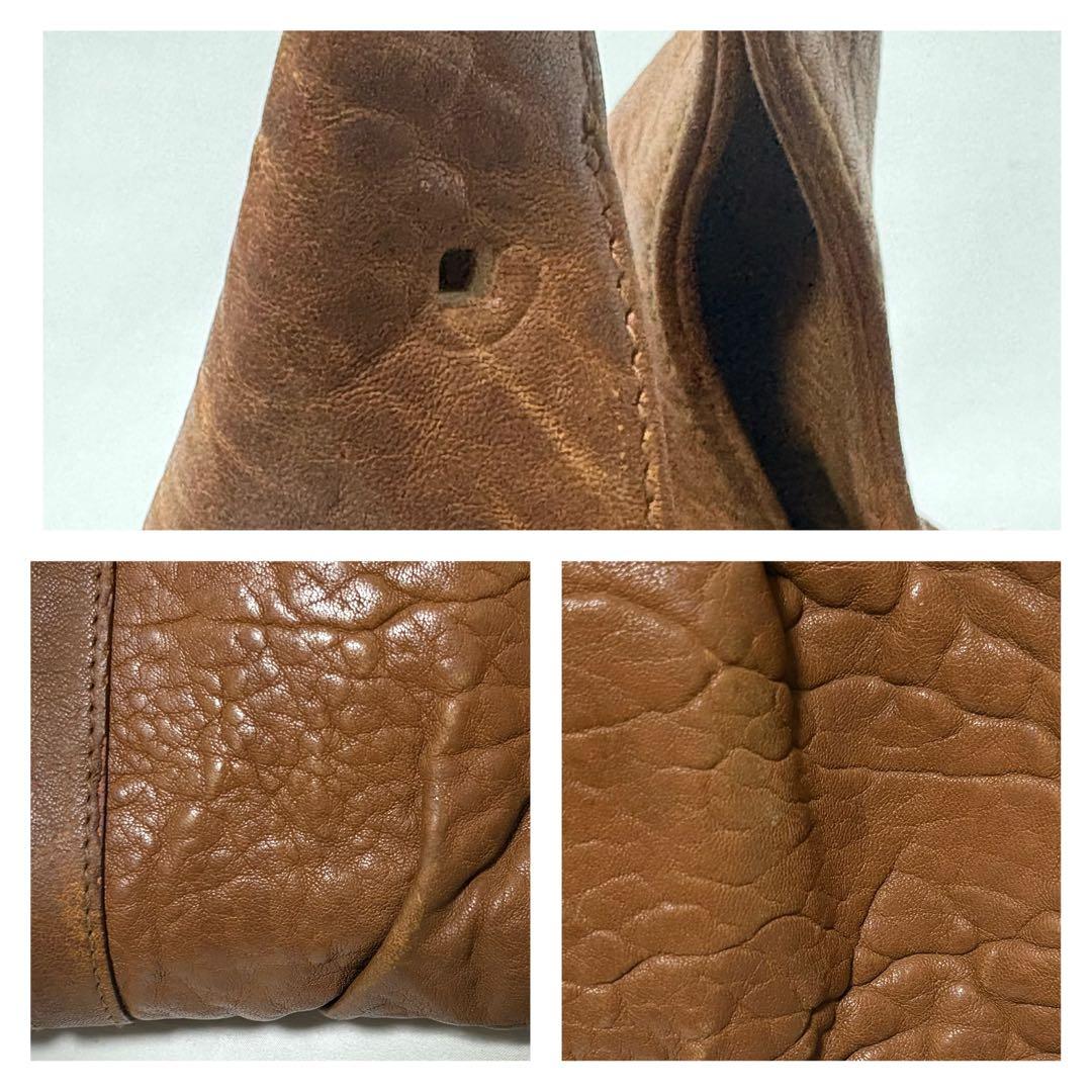 BVLGARI チャンドラ ハンドバッグ トートバック ブラウン 本革 保存袋付