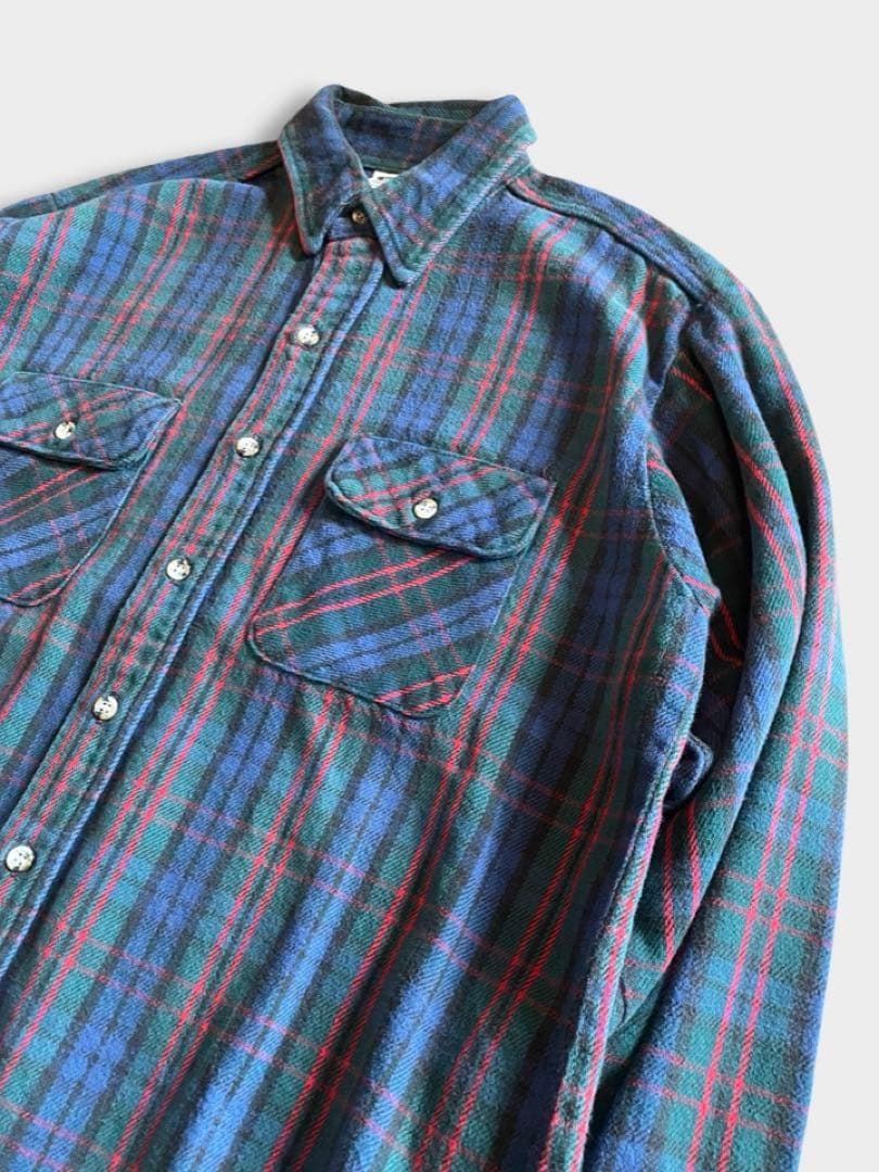 USA製 90s fivebrother ファイブブラザー ヘビーネルシャツ