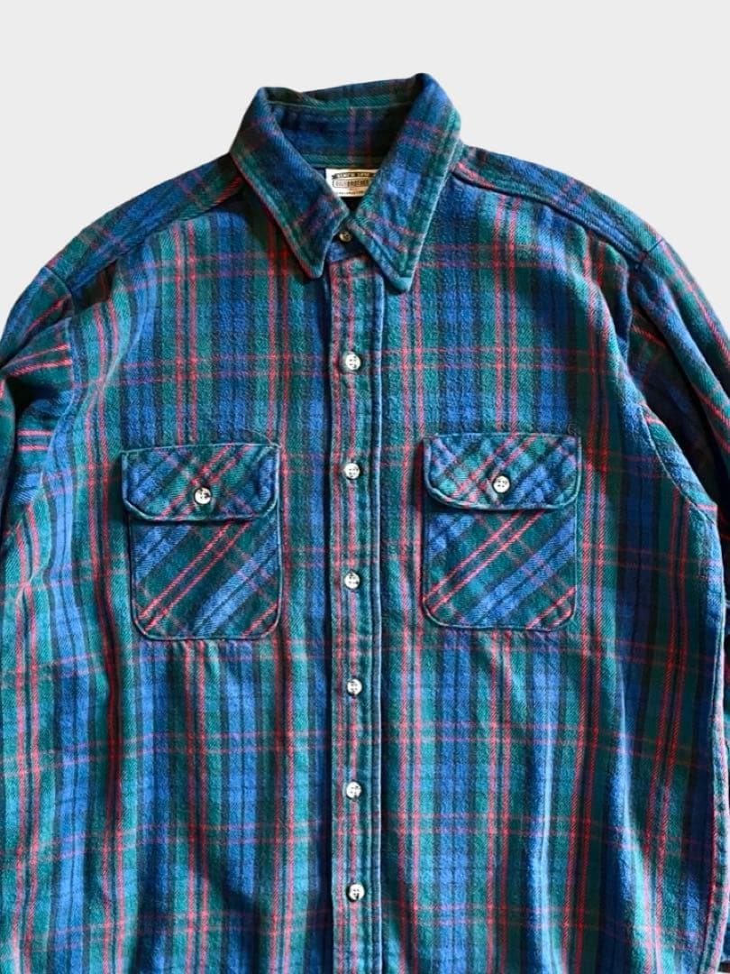 USA製 90s fivebrother ファイブブラザー ヘビーネルシャツ