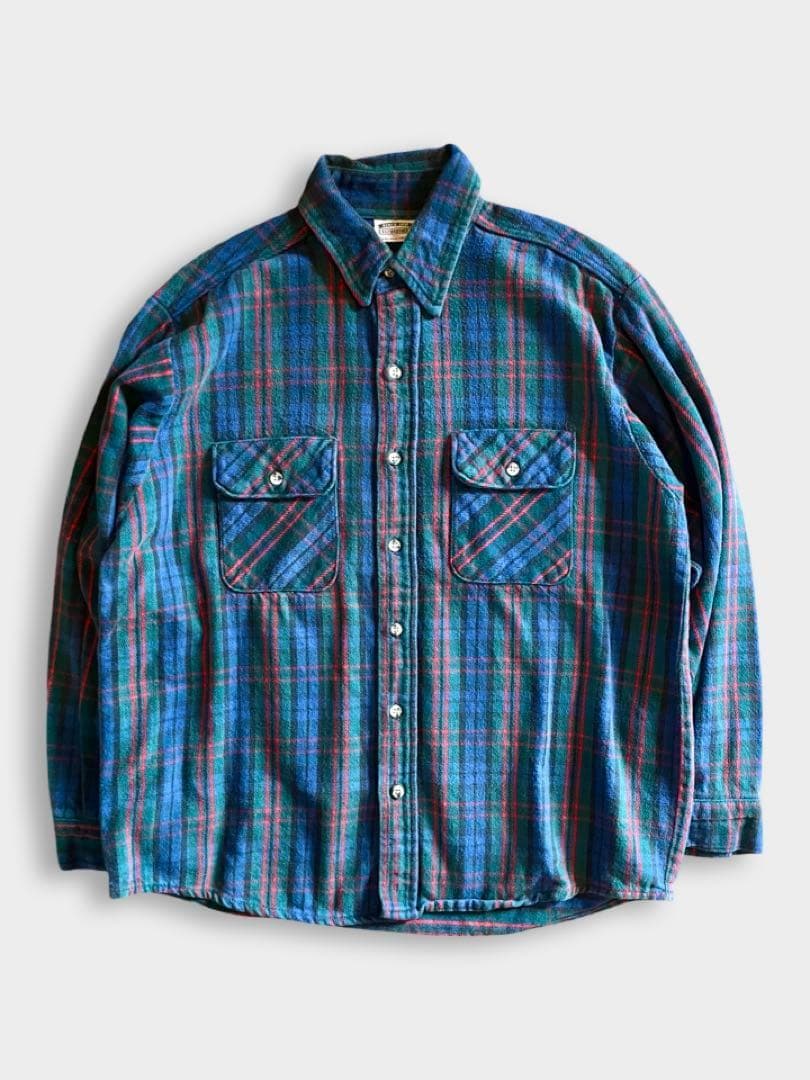 USA製 90s fivebrother ファイブブラザー ヘビーネルシャツ