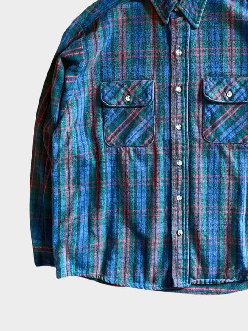 USA製 90s fivebrother ファイブブラザー ヘビーネルシャツ