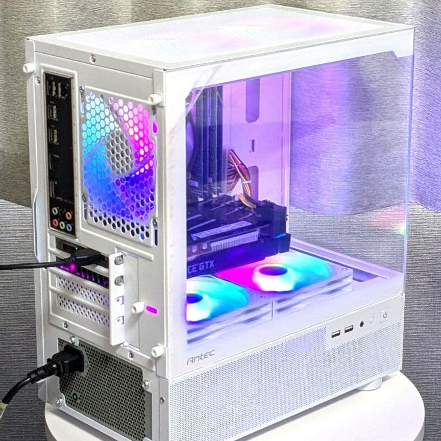 新品白ケース RGBファン搭載 自作ゲーミングPC GTX1660Ti搭載