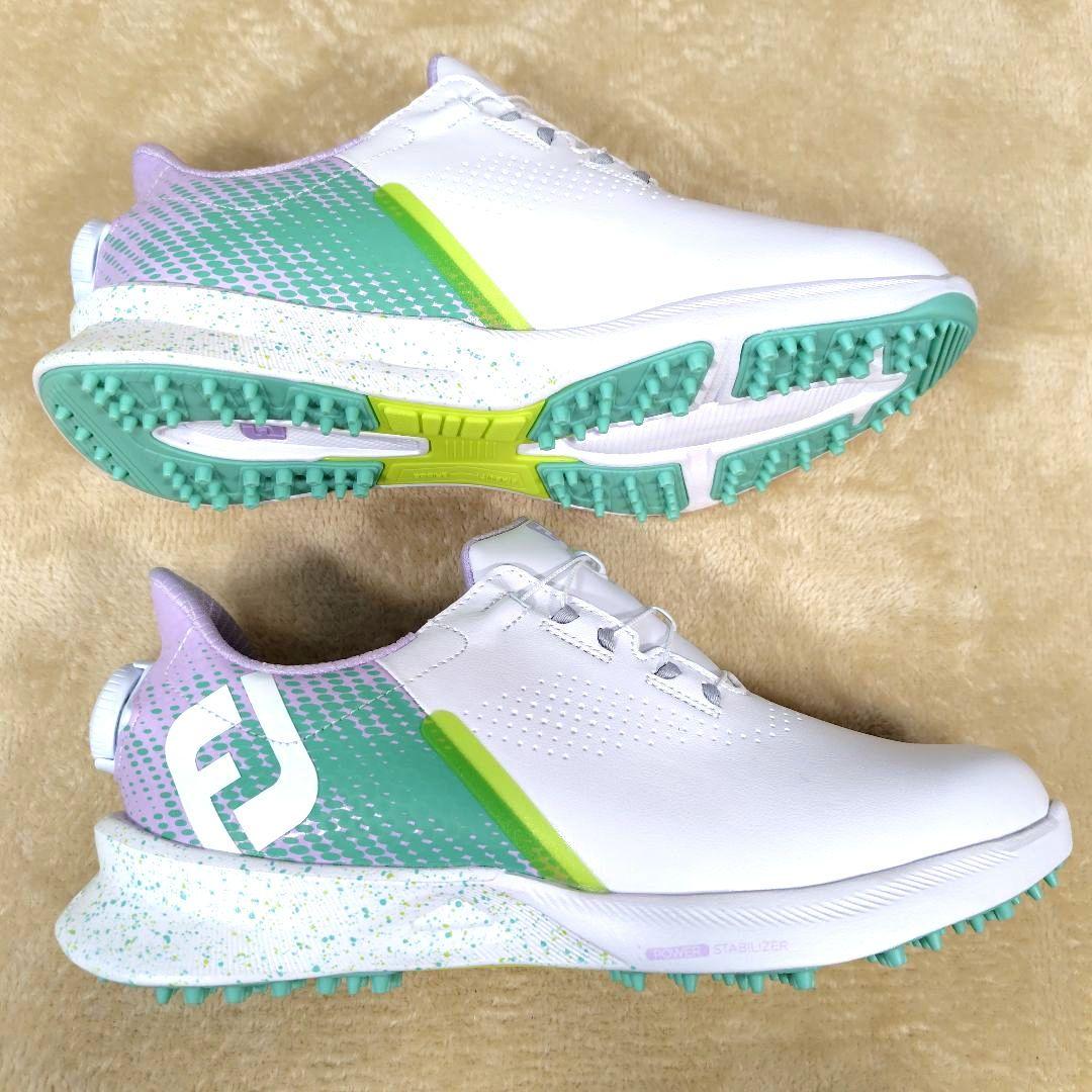未使用品 FJ フットジョイ ゴルフシューズ ボア スパイクレス 90769J
