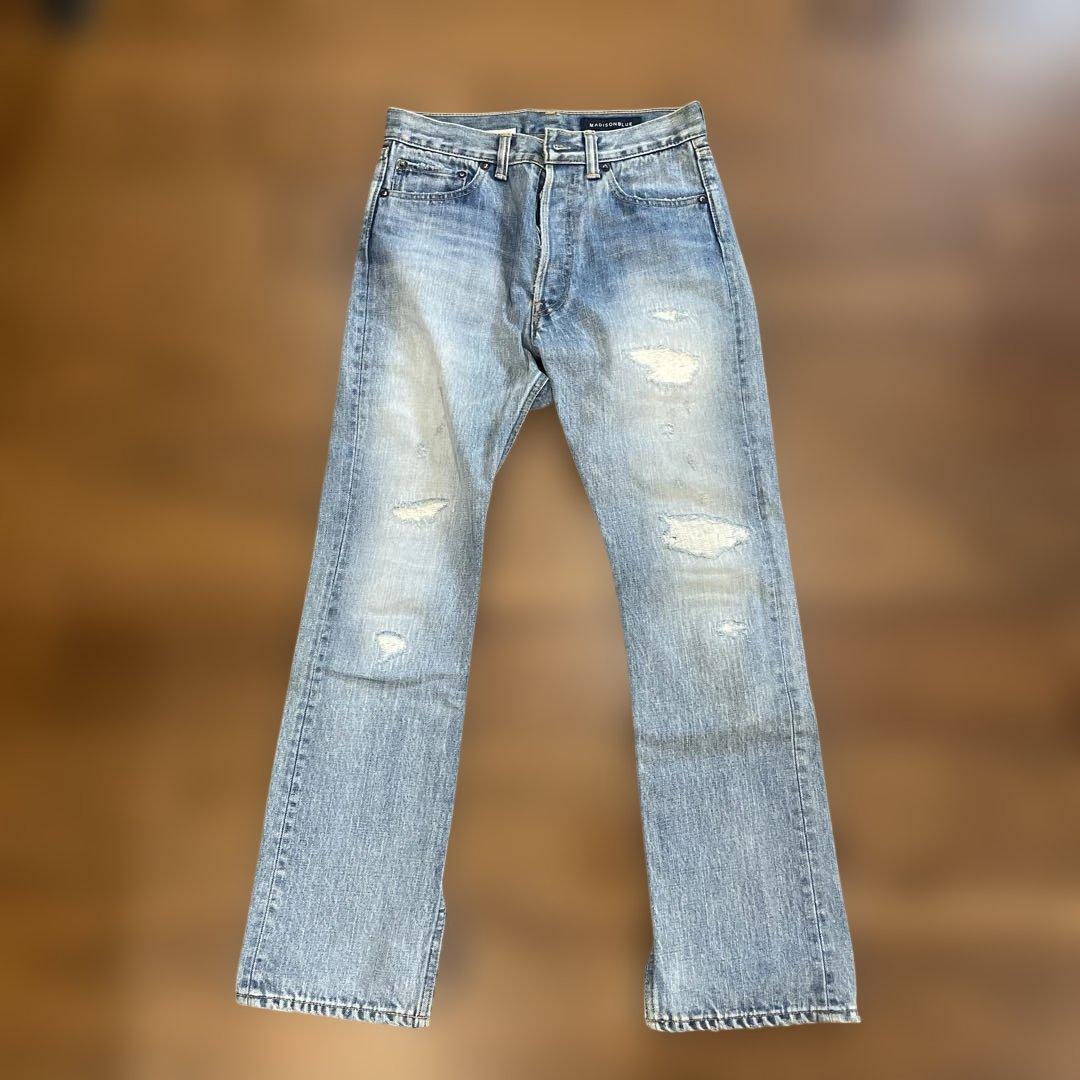 MADISONBLUE ライトブルー ストレートデニム