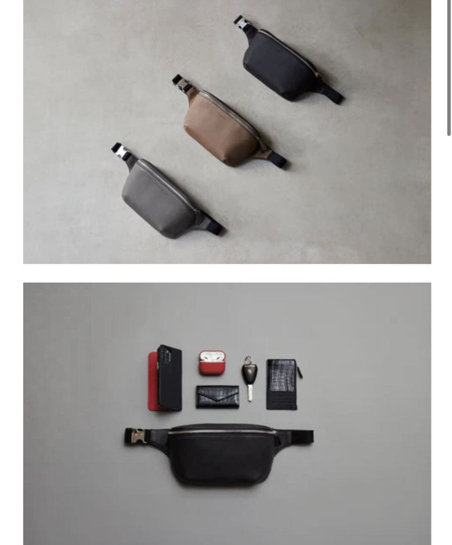 値下げ　超美品⭐︎正規品【ボナベンチュラ】リアムクロスボディバッグ