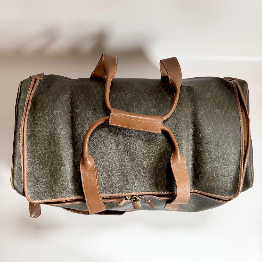 大容量　クリスチャンディオール　ハニカム柄 総柄　ボストンバッグ 旅行バッグ