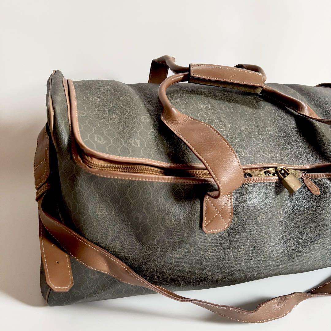 大容量　クリスチャンディオール　ハニカム柄 総柄　ボストンバッグ 旅行バッグ