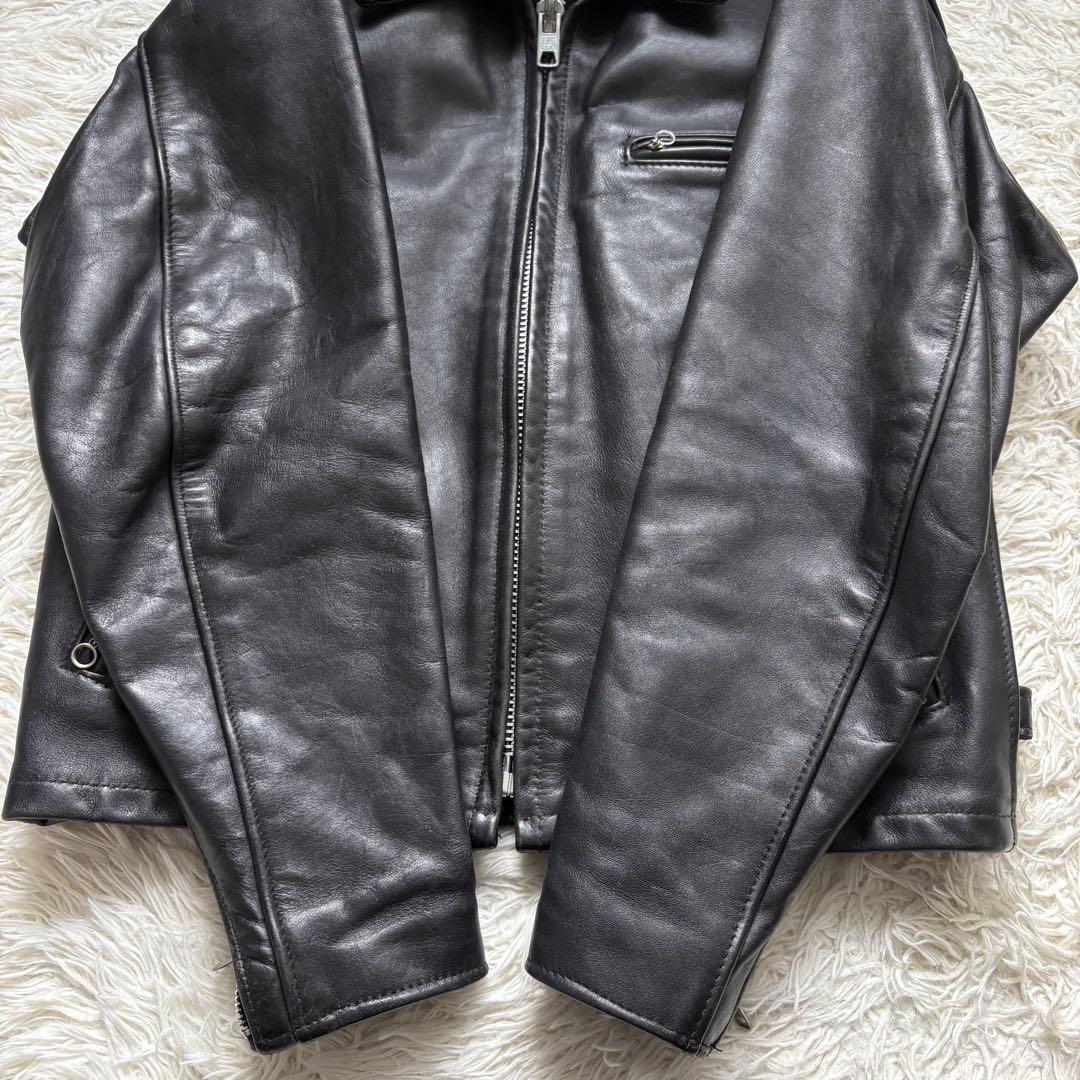schott 642 レザージャケット　シングルライダース　USA製 40 黒