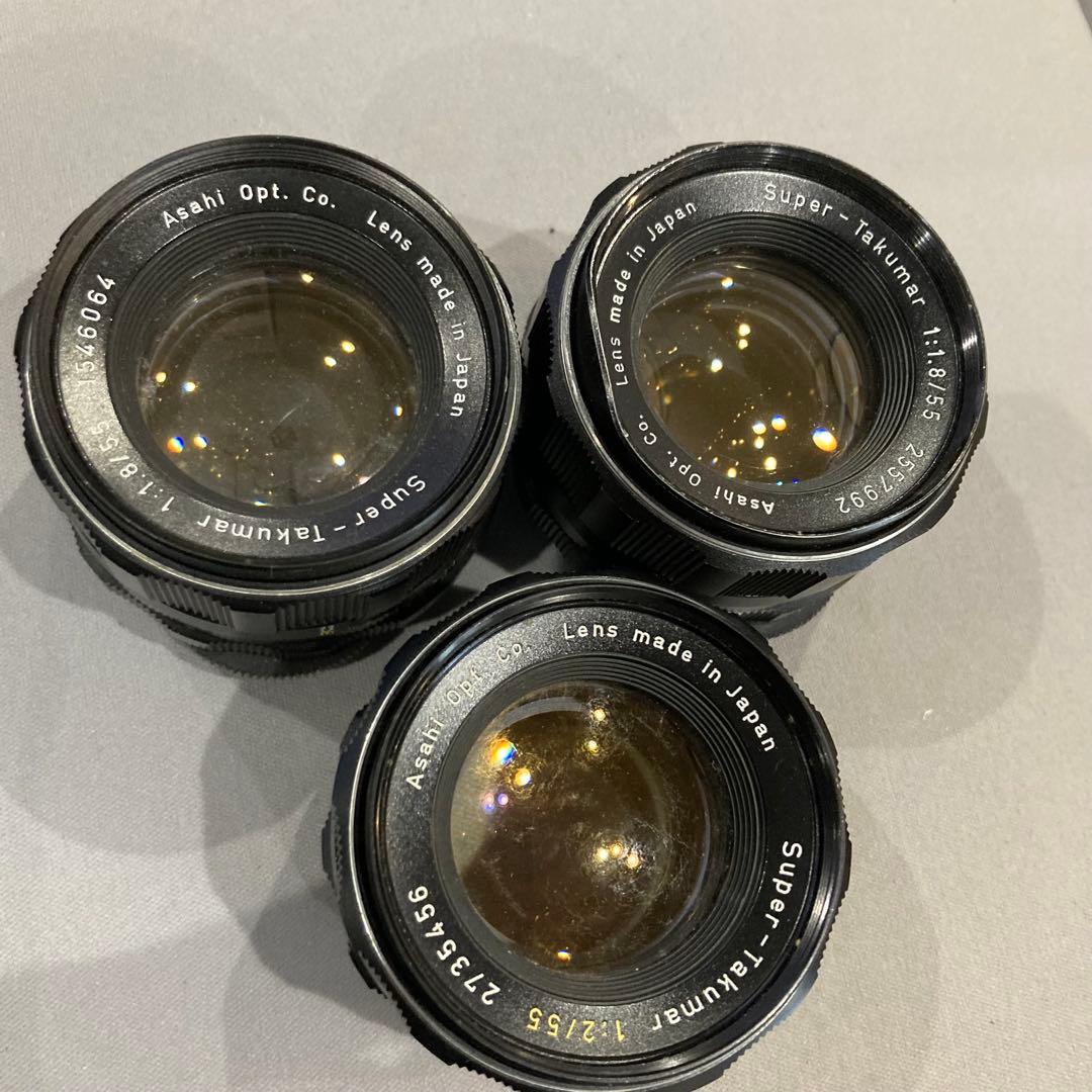 PENTAX SuperTakumar 55mm f2 55mm f1.8 3つ