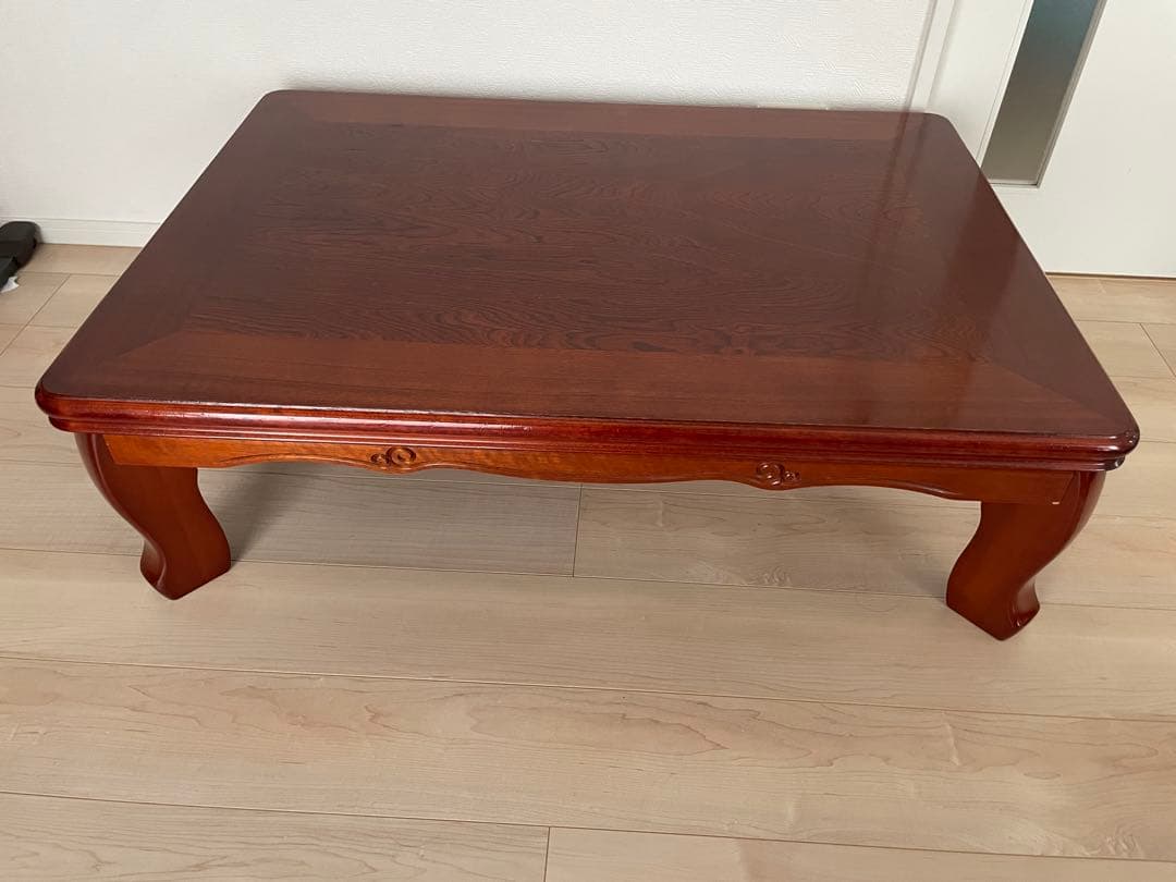 【美品】 家具 折りたたみ可 座卓 ローテーブル 天然木