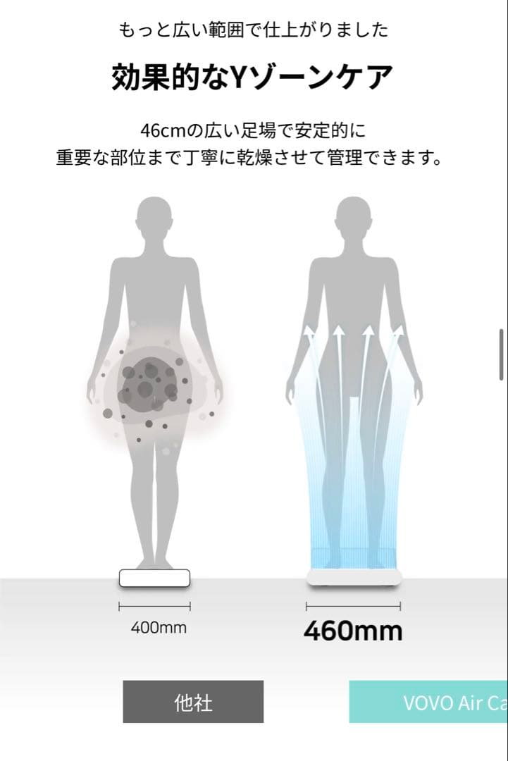 VOVO／ボディドライヤー／Air Care／BD-7700W 美品