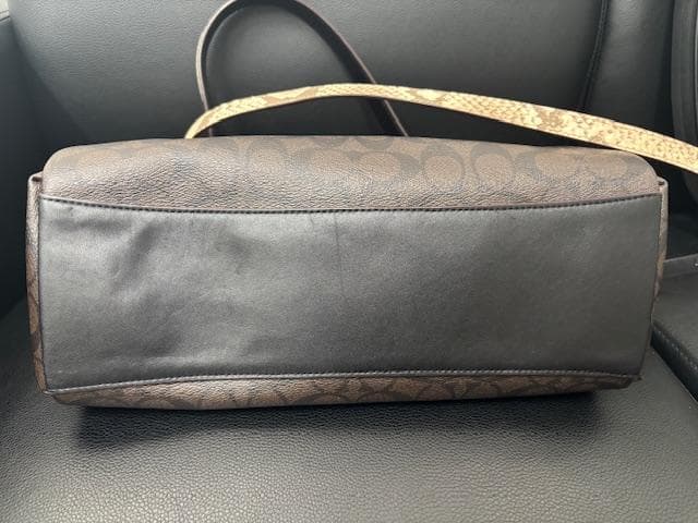 【purin3008】COACH ショルダーバッグ PVC×レザー