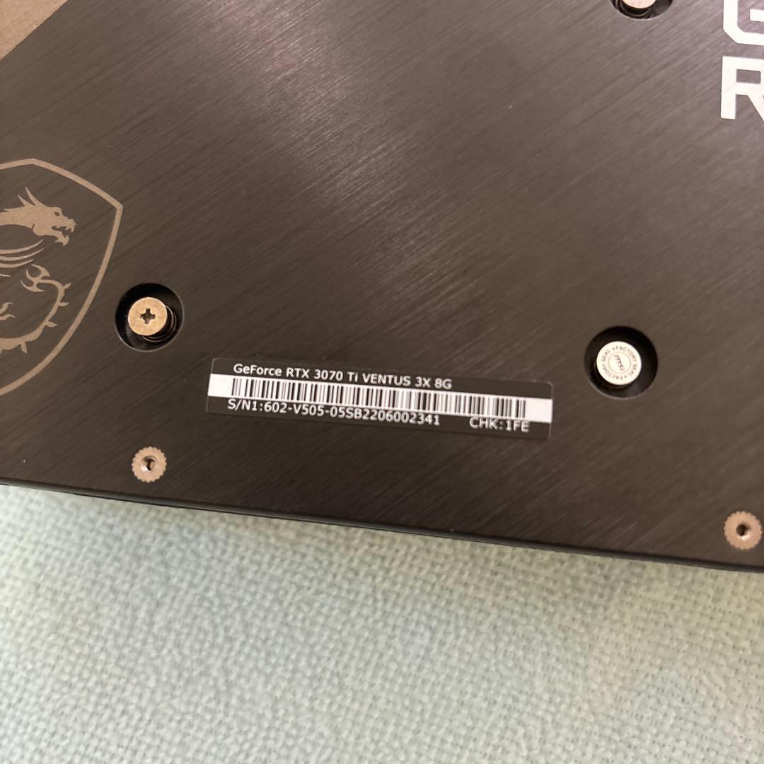 グラフィックボード・グラボ・ビデオカード GeForce RTX 3070 Ti VENTUS 3X 8G