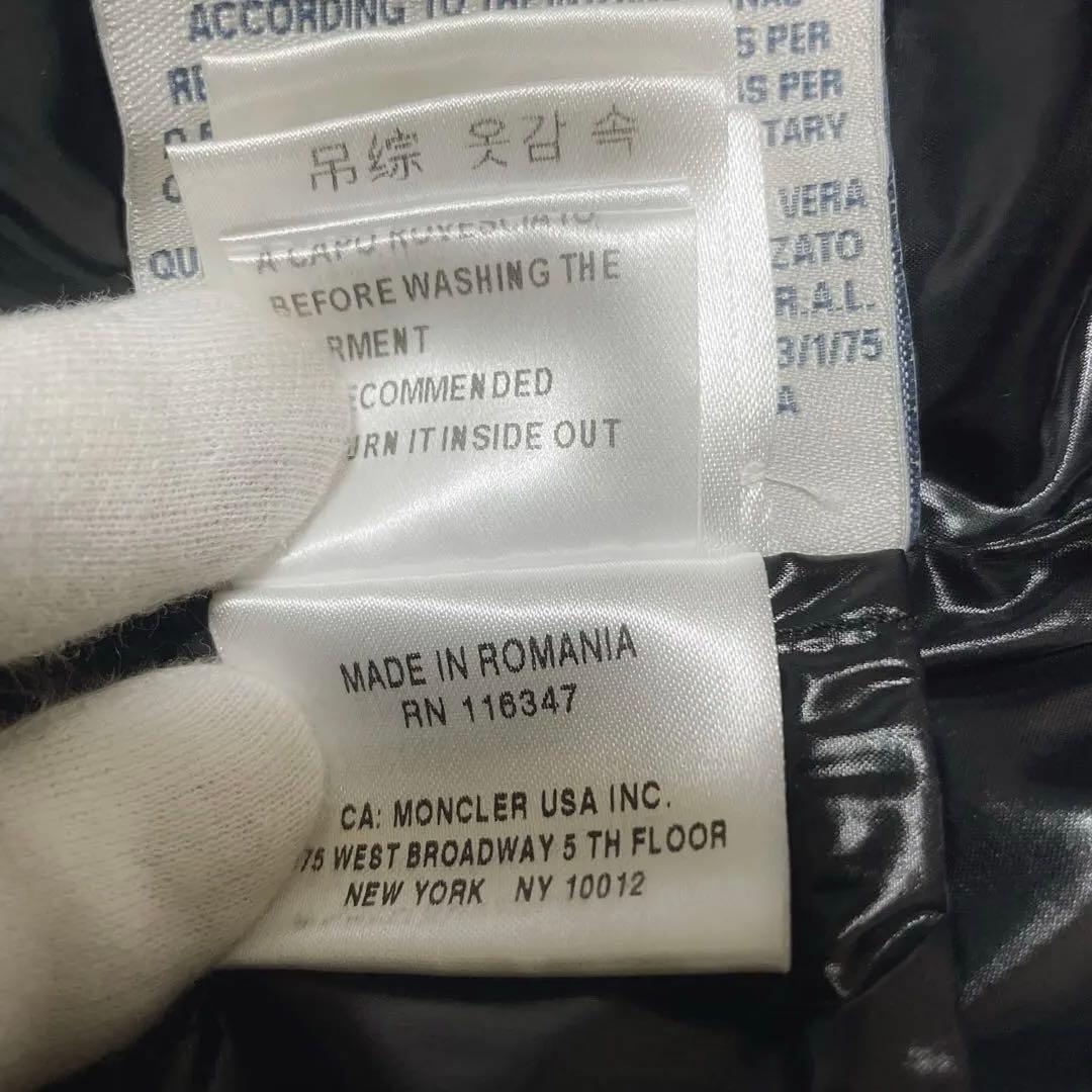 モンクレール 00 レディース ロングダウンコート 黒 フード付き モカ 超定番