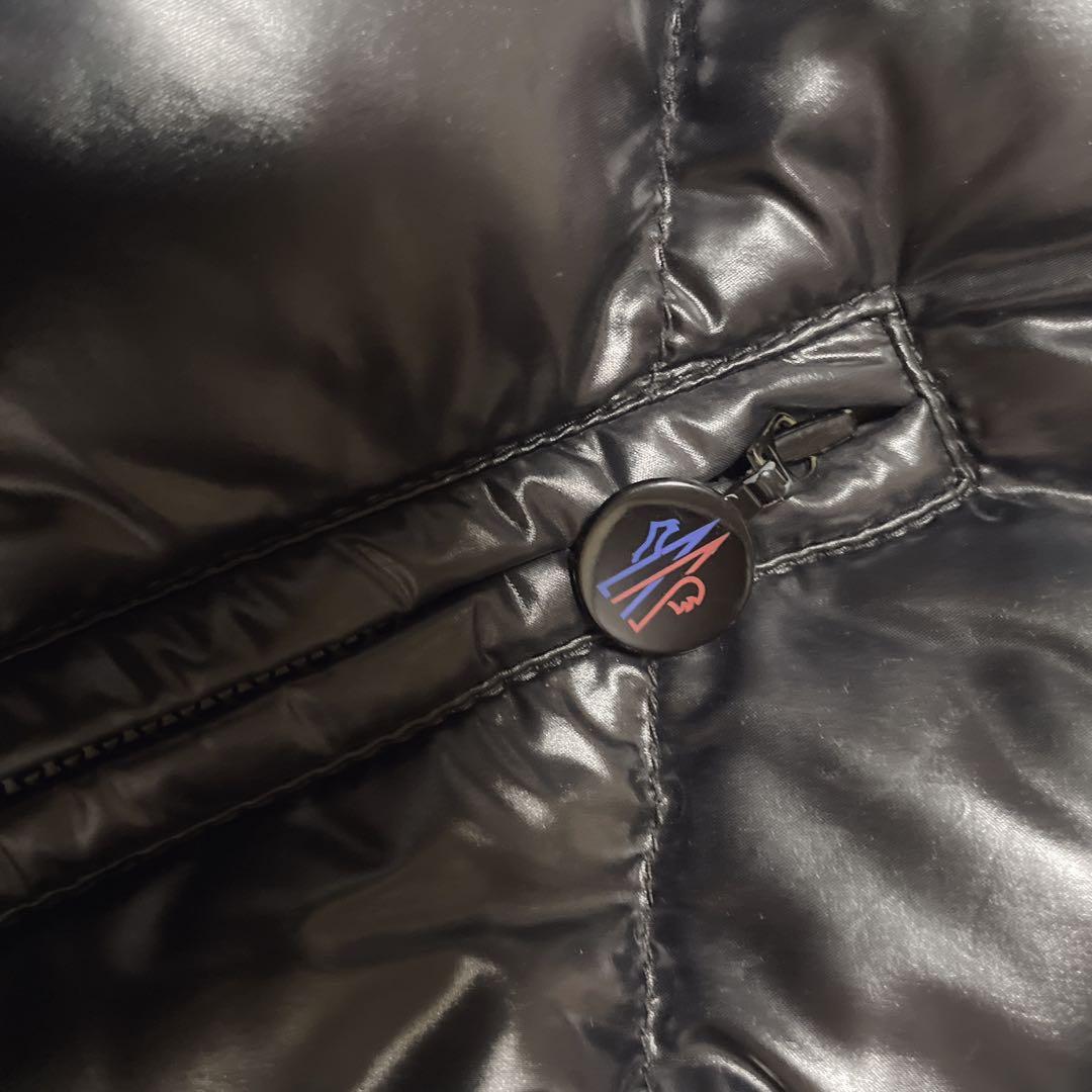 モンクレール 00 レディース ロングダウンコート 黒 フード付き モカ 超定番