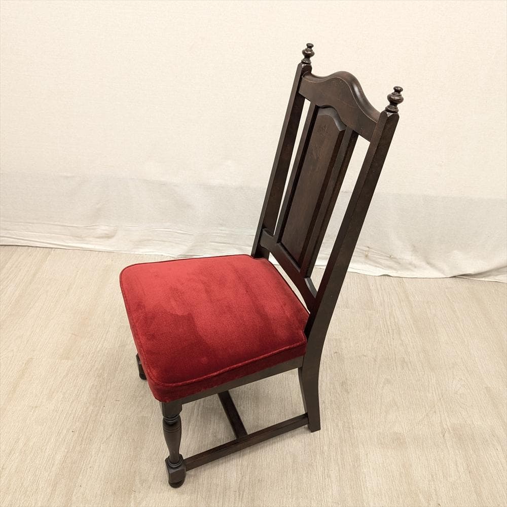 北海道民芸家具　カバ　無垢　ダイニングチェア　ハイバックチェア　食卓椅子　B