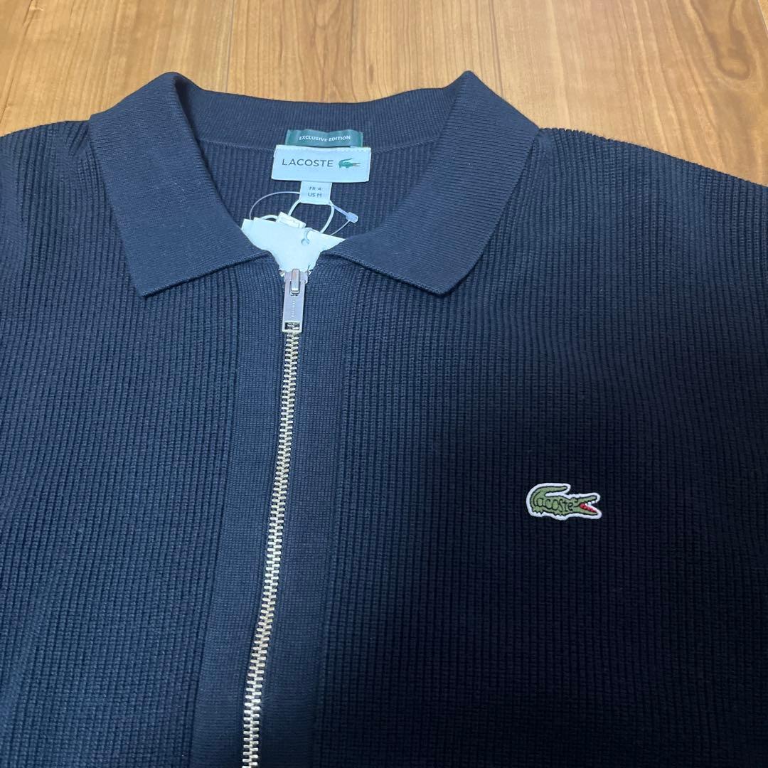 LACOSTE × BEAMS 別注 ニットジップアップカーディガン　新品未使用