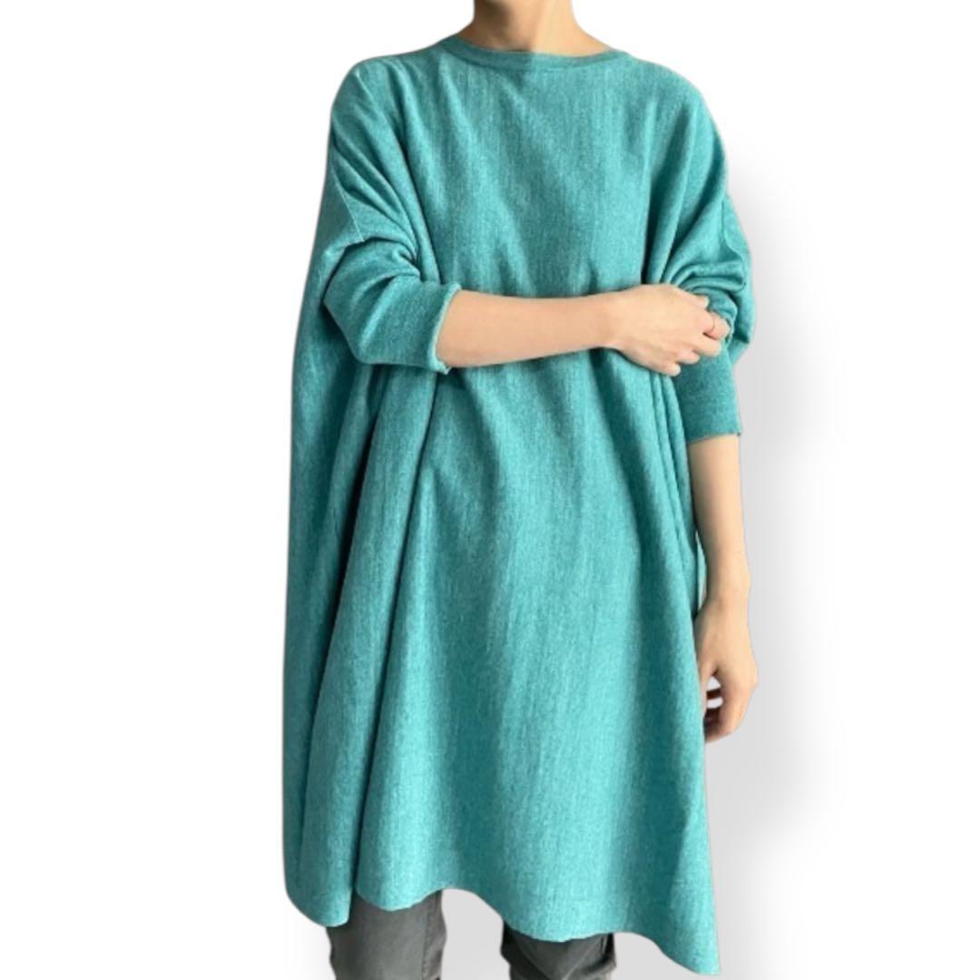 美品★BEARDSLEYビアズリー 麻混BIGニット ビッグシルエット リネン