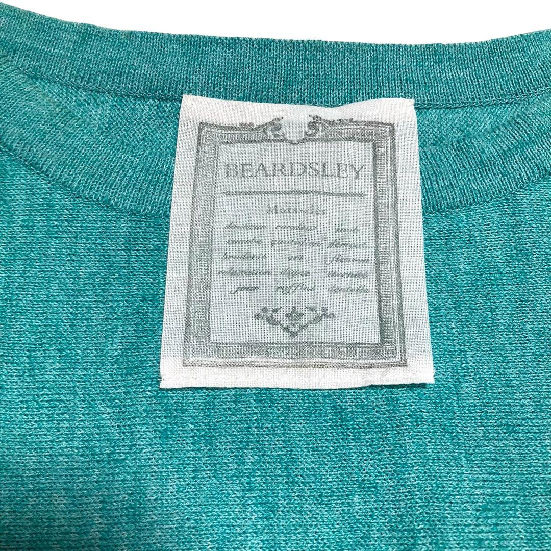 美品★BEARDSLEYビアズリー 麻混BIGニット ビッグシルエット リネン