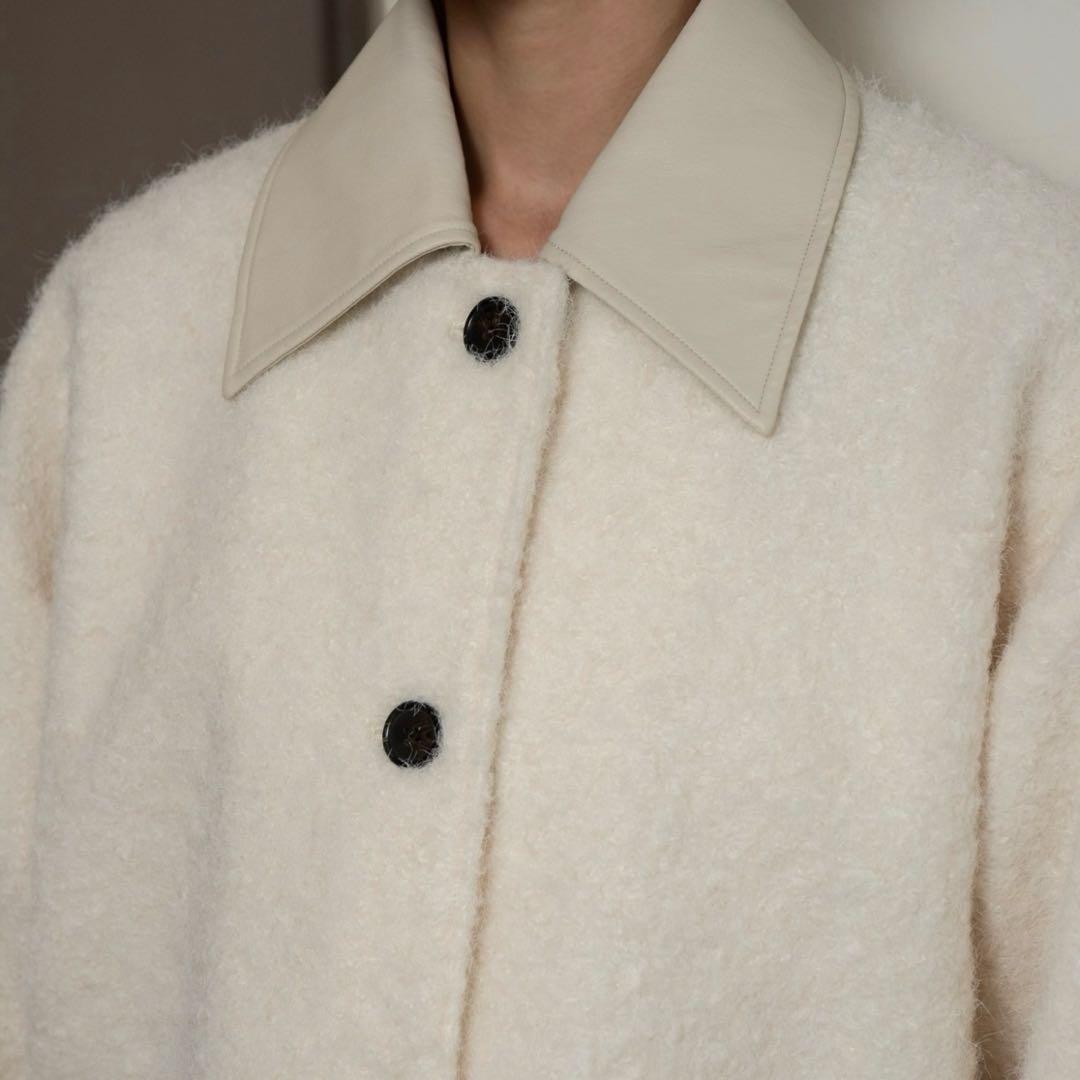 最終値下げ【新品未使用】lawgy ディファレントマテリアルフラッフィーコート