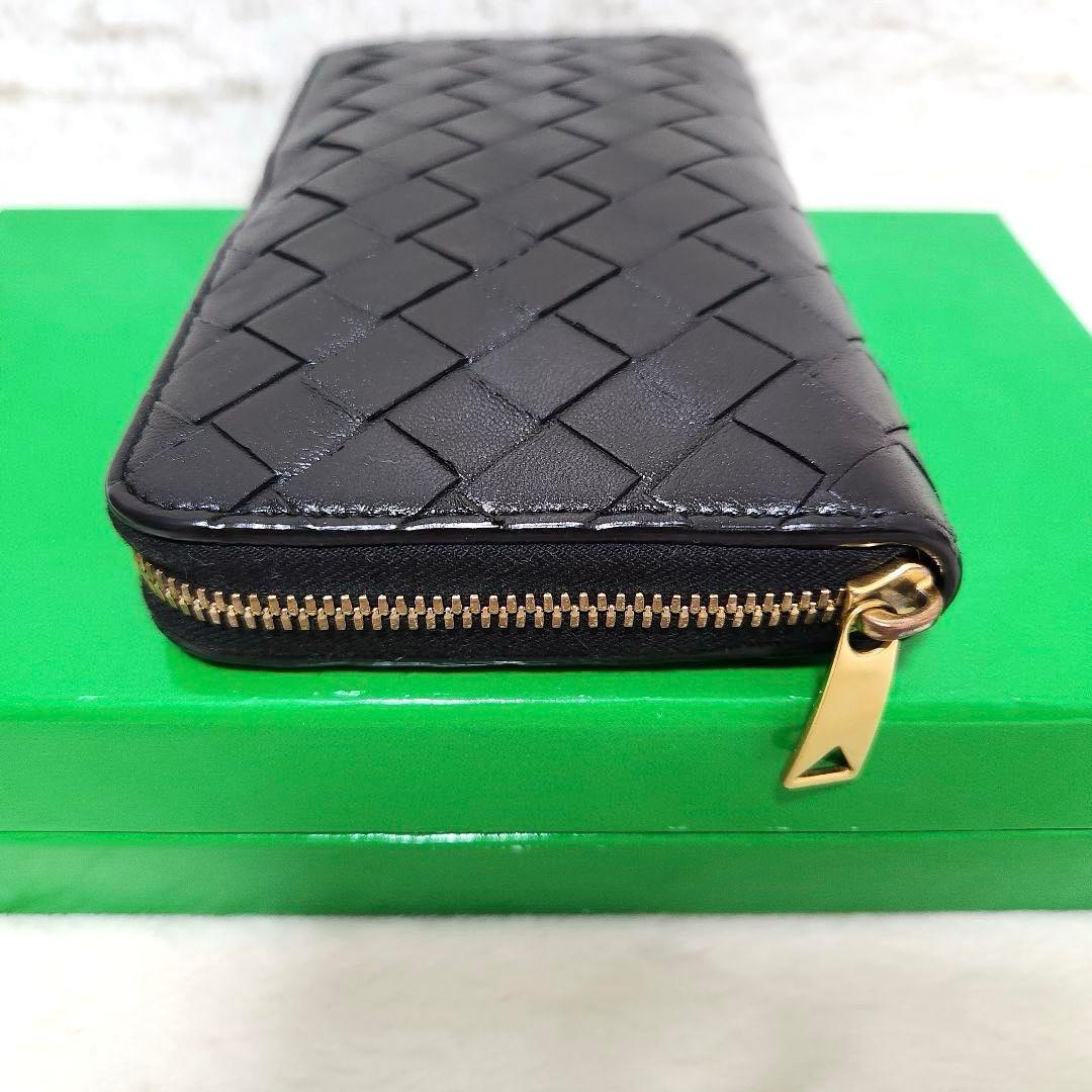 ✨極美品　付属品あり✨ボッテガ　長財布　ラウンドファスナー マキシ　ブラック
