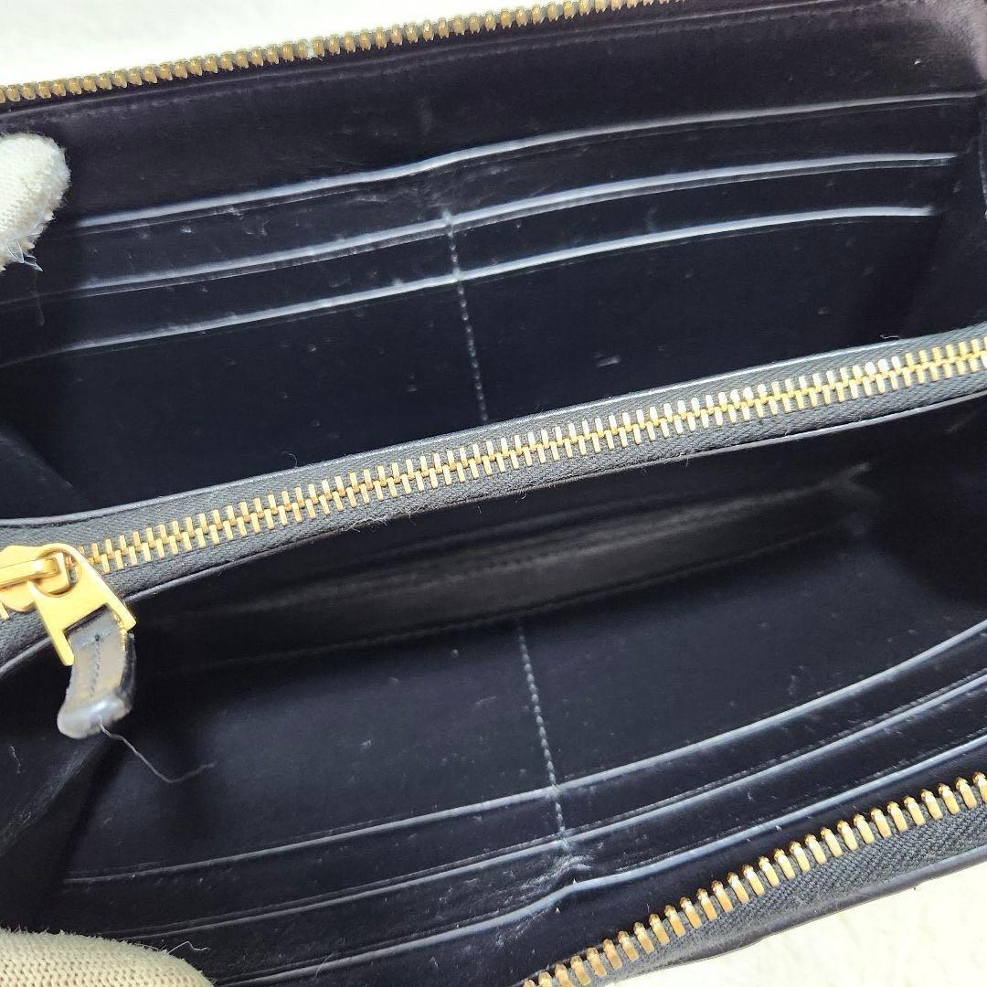 ✨極美品　付属品あり✨ボッテガ　長財布　ラウンドファスナー マキシ　ブラック