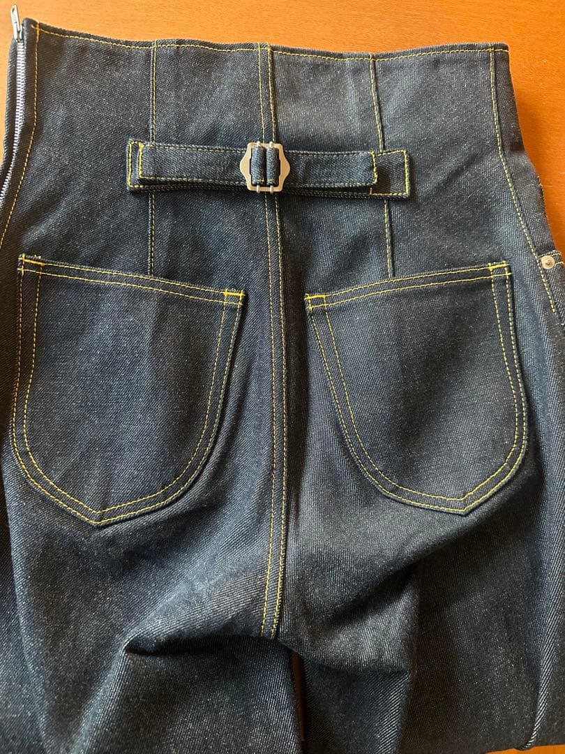 シーニュ　デニム ハイウエスト ワイドレッグパンツ