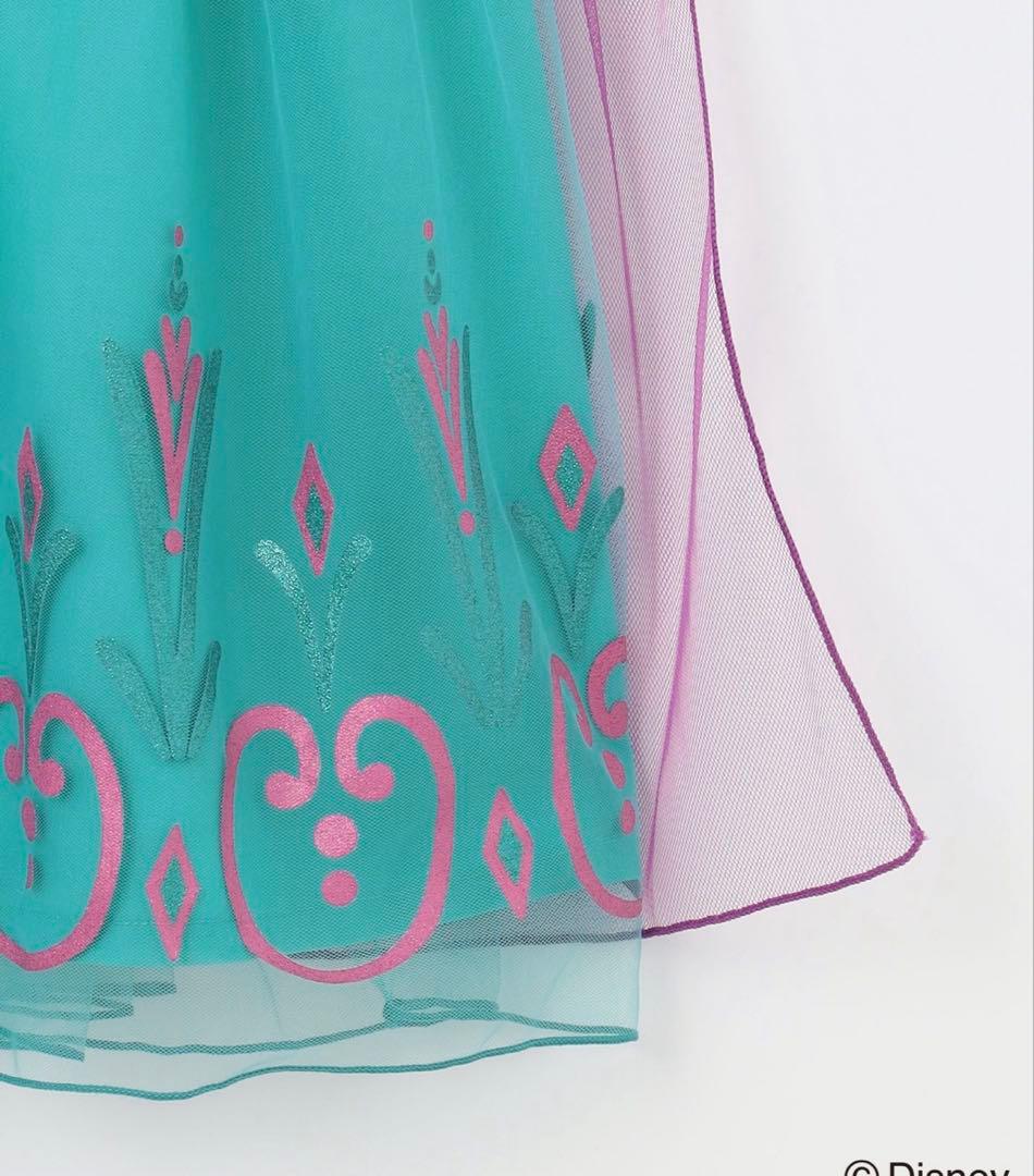 【新品】アナ雪　エルサ　なりきりワンピース　130cm 非売品キーホルダー