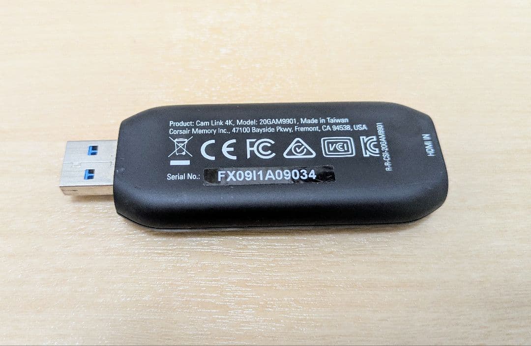 elgato Cam Link 4K キャプチャーボード