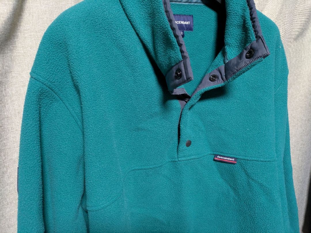DESCENDANT HUMMING FLEECE 2 フリース スナップT