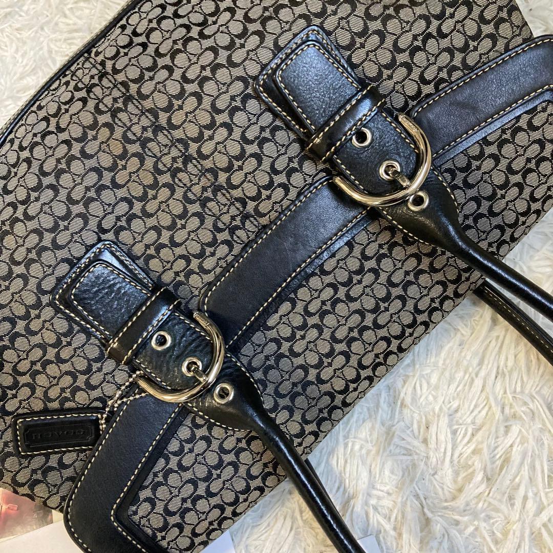 極美品 vintage coach old mini Boston flap