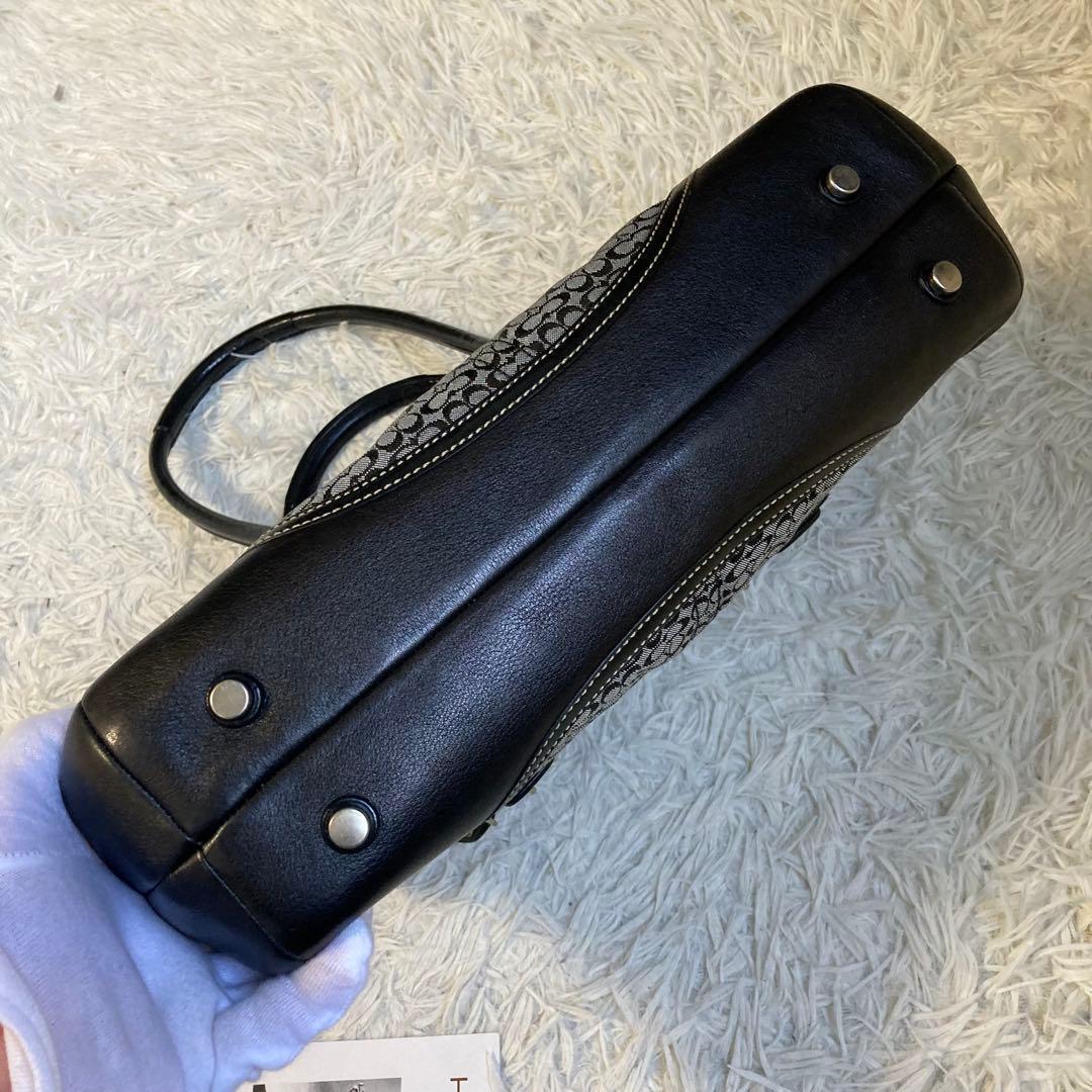 極美品 vintage coach old mini Boston flap