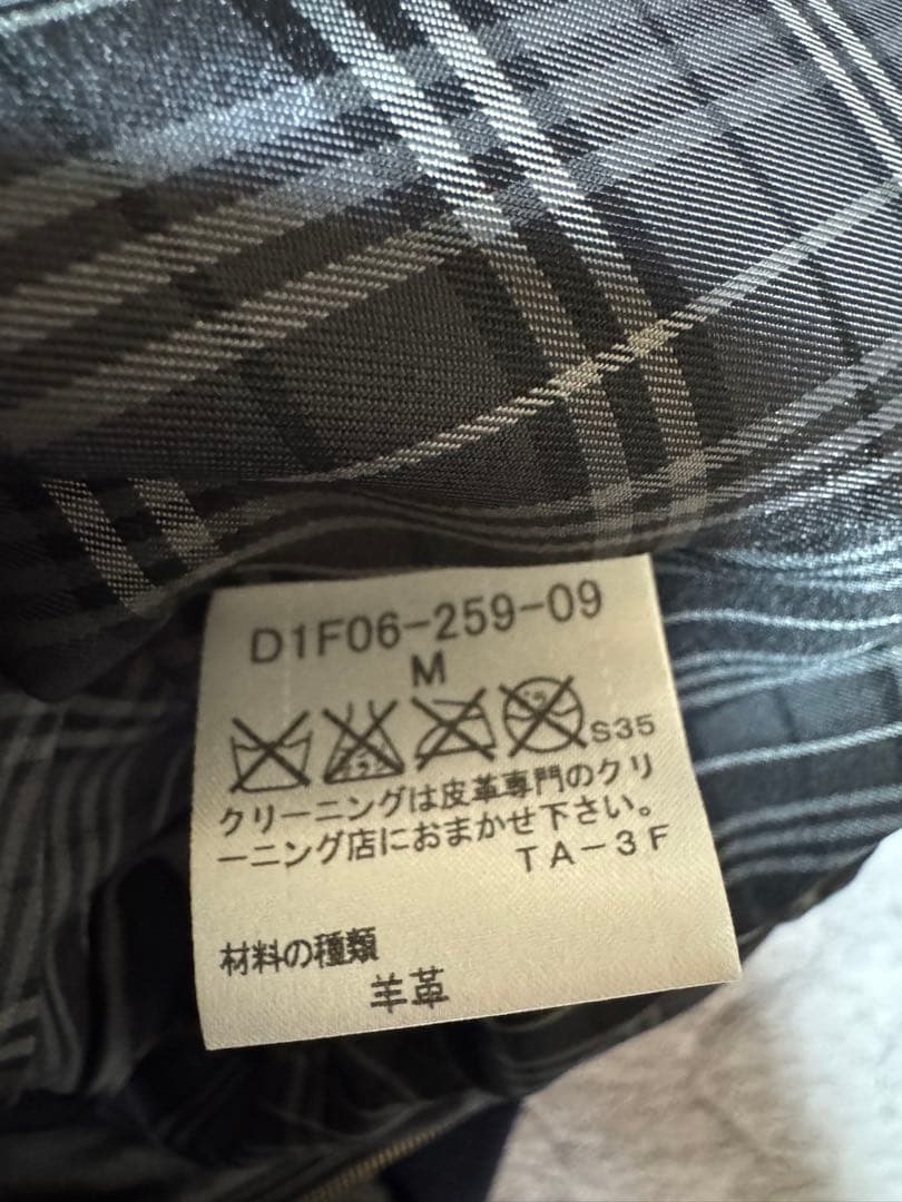 あ*い様 希少✨BURBERRY BLACK LABEL 羊革 レザージャケット