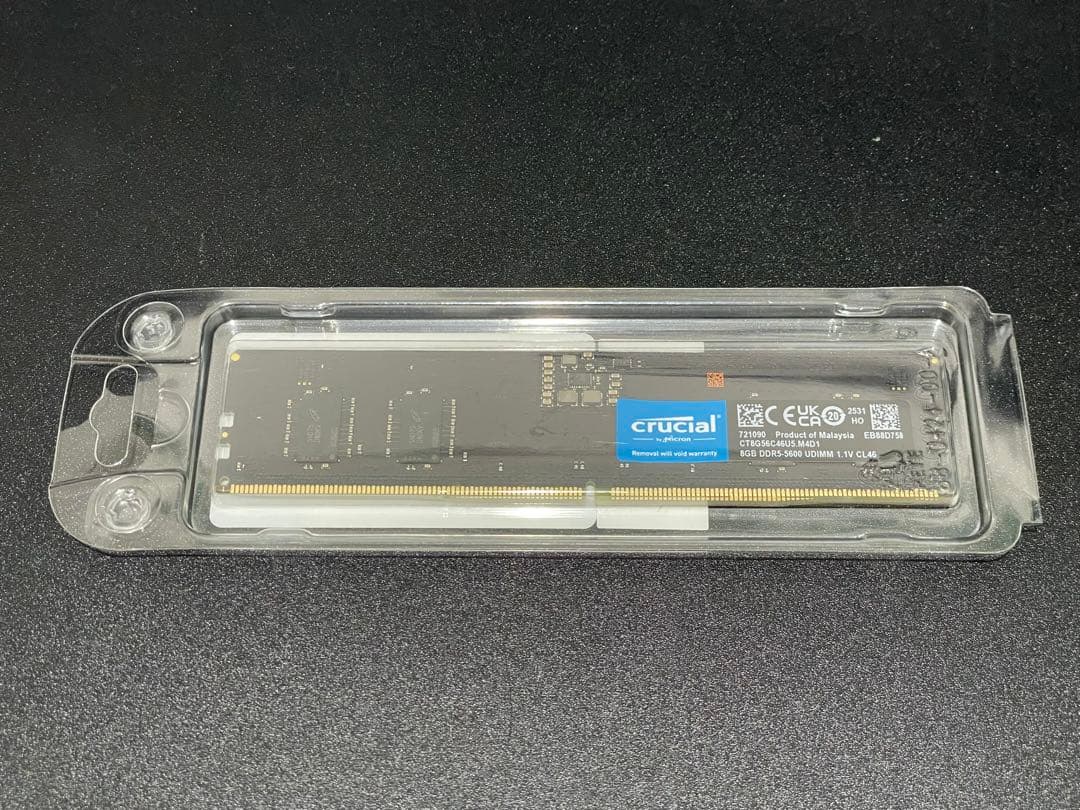 メモリー Crucial CT8G56C46U5 DDR5-5600 8GB