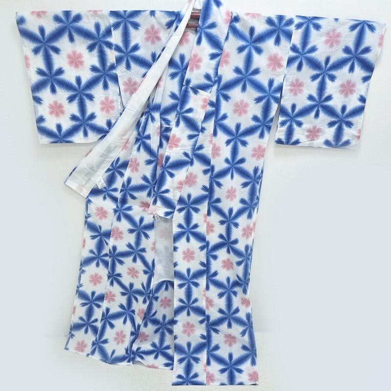 Club藤★浴衣 新品 有松鳴海絞り 伝統工芸品 単衣 御仕立上り【青】3425