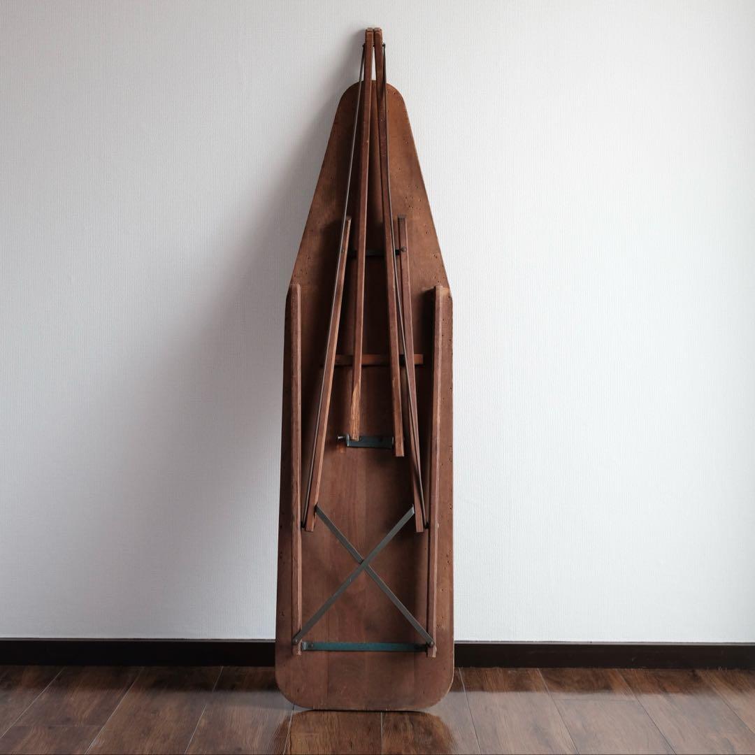 木製折りたたみアイロン台 ブラウン