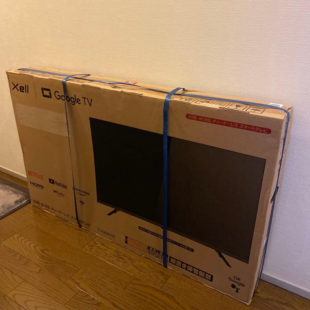 【新品】チューナーレステレビGoogleTV　43型　4K対応