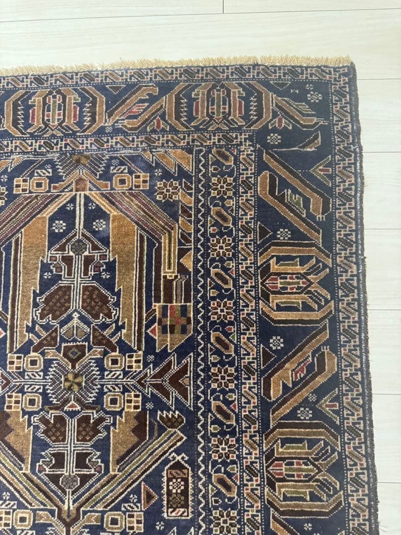 ペルシャ絨毯 170×115 紺