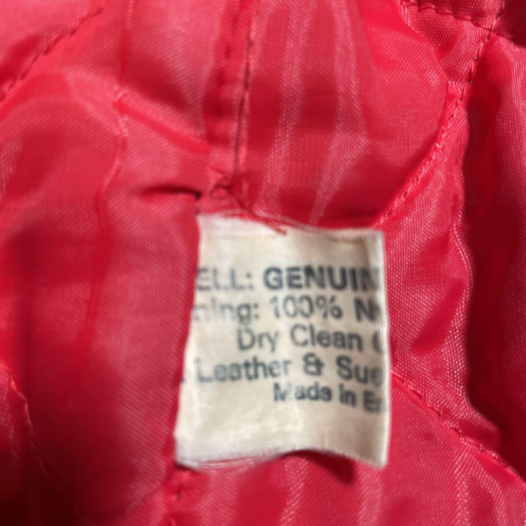 ヴィンテージ　ダブルライダース　カウレザー　ホワイト　イングランド製