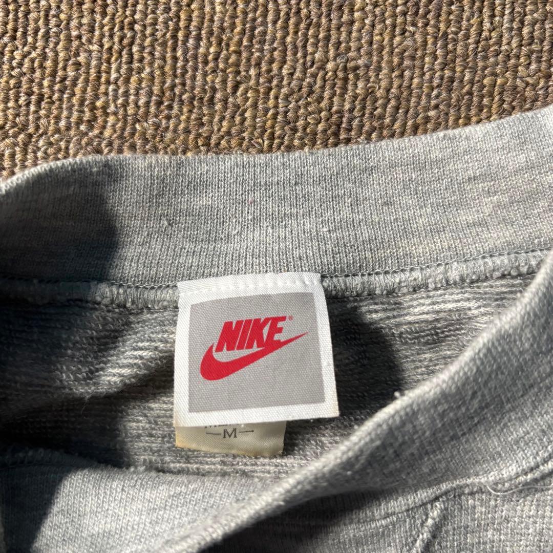 90s NIKE OLD スウェット トレーナー グレー ブルー 銀タグ 前V