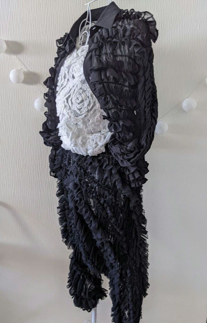 ❀コムデギャルソン❀総フリル❇ゴムシャーリング❇ブラウス❇シャツ❇AD2016❇