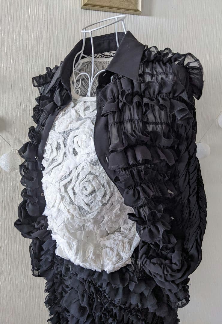 ❀コムデギャルソン❀総フリル❇ゴムシャーリング❇ブラウス❇シャツ❇AD2016❇