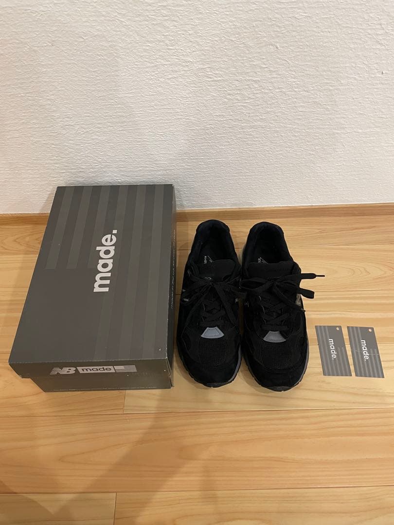 靴 New Balance 992 black 26.5