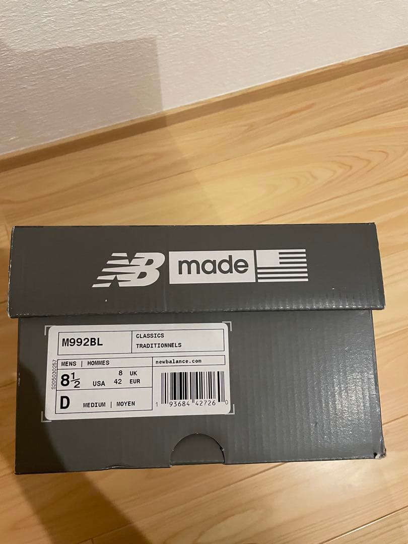 靴 New Balance 992 black 26.5