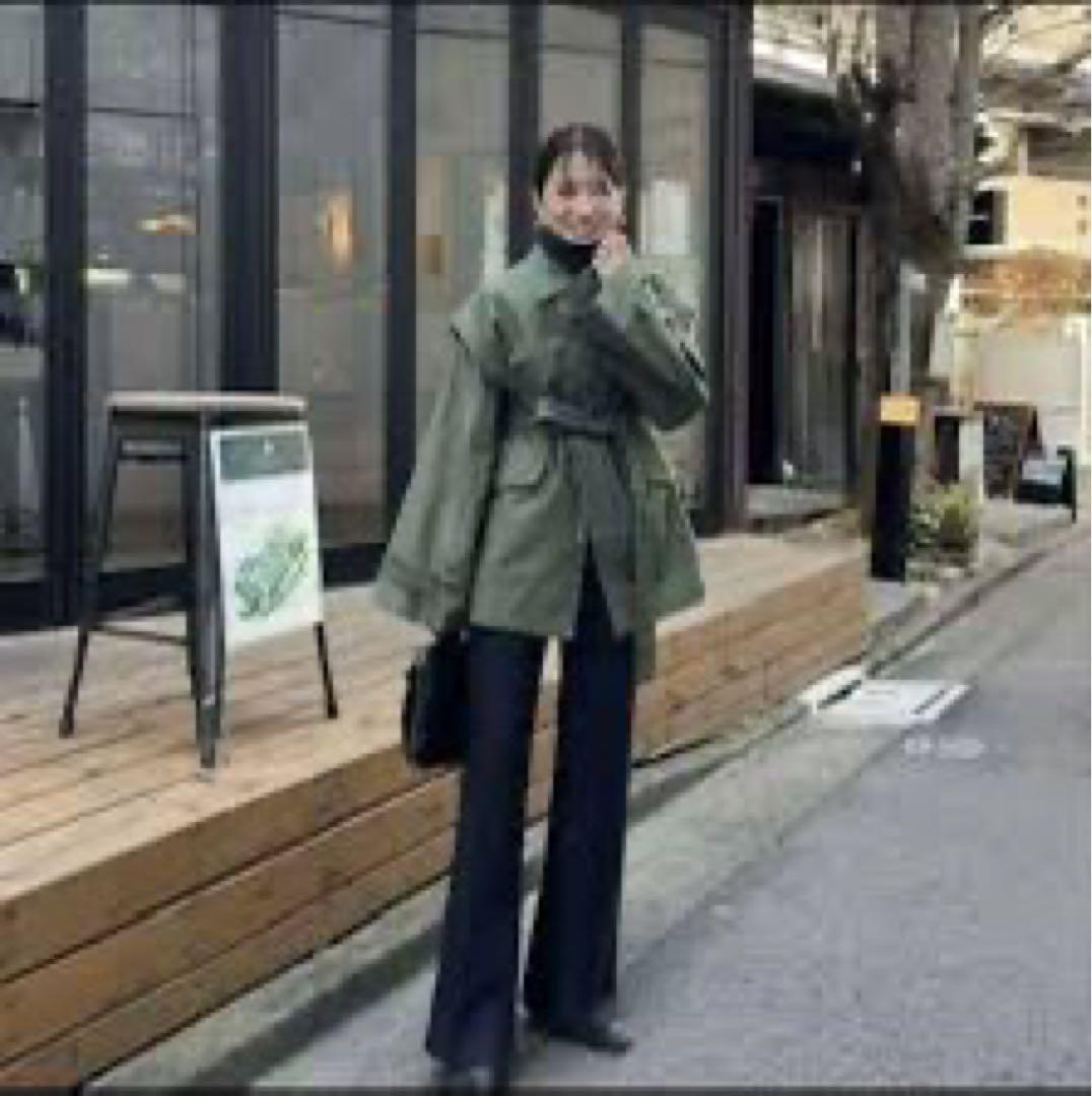 すいか様CLANE 2WAY MILITARY JACKET KHAKI クラネ