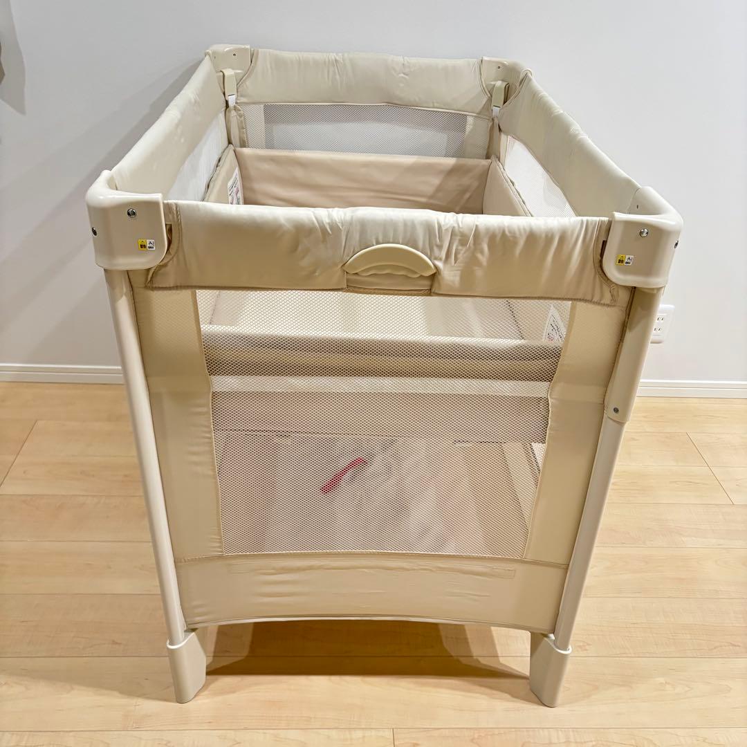 【美品】Aprica アップリカ ココネルエアー　ベビーベッド　折りたたみ