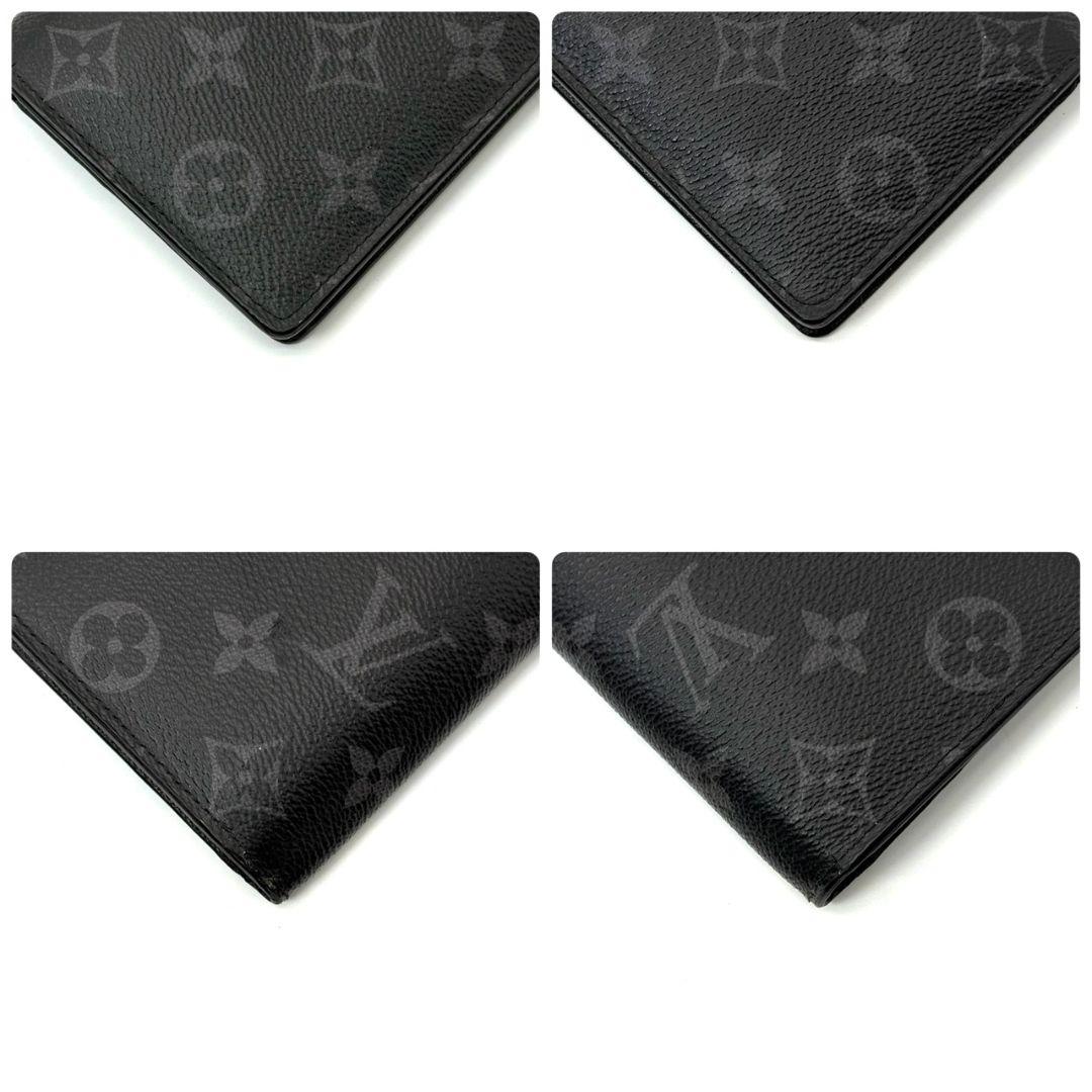 美品 現行 ルイヴィトン モノグラム エクリプス ポルトフォイユ ブラザ 財布