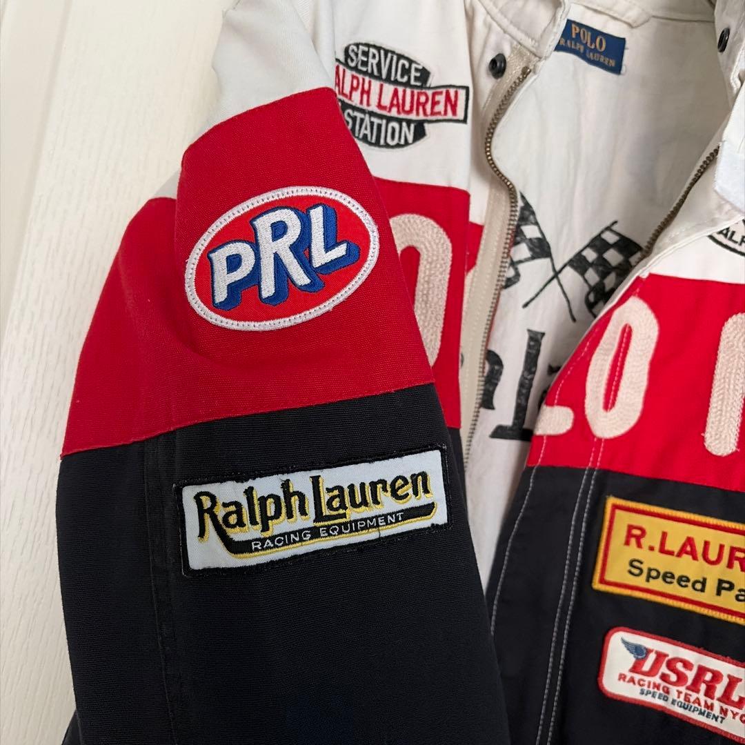 POLO RL レーシングジャケット 刺繍ワッペン多数 正規店購入 極美品