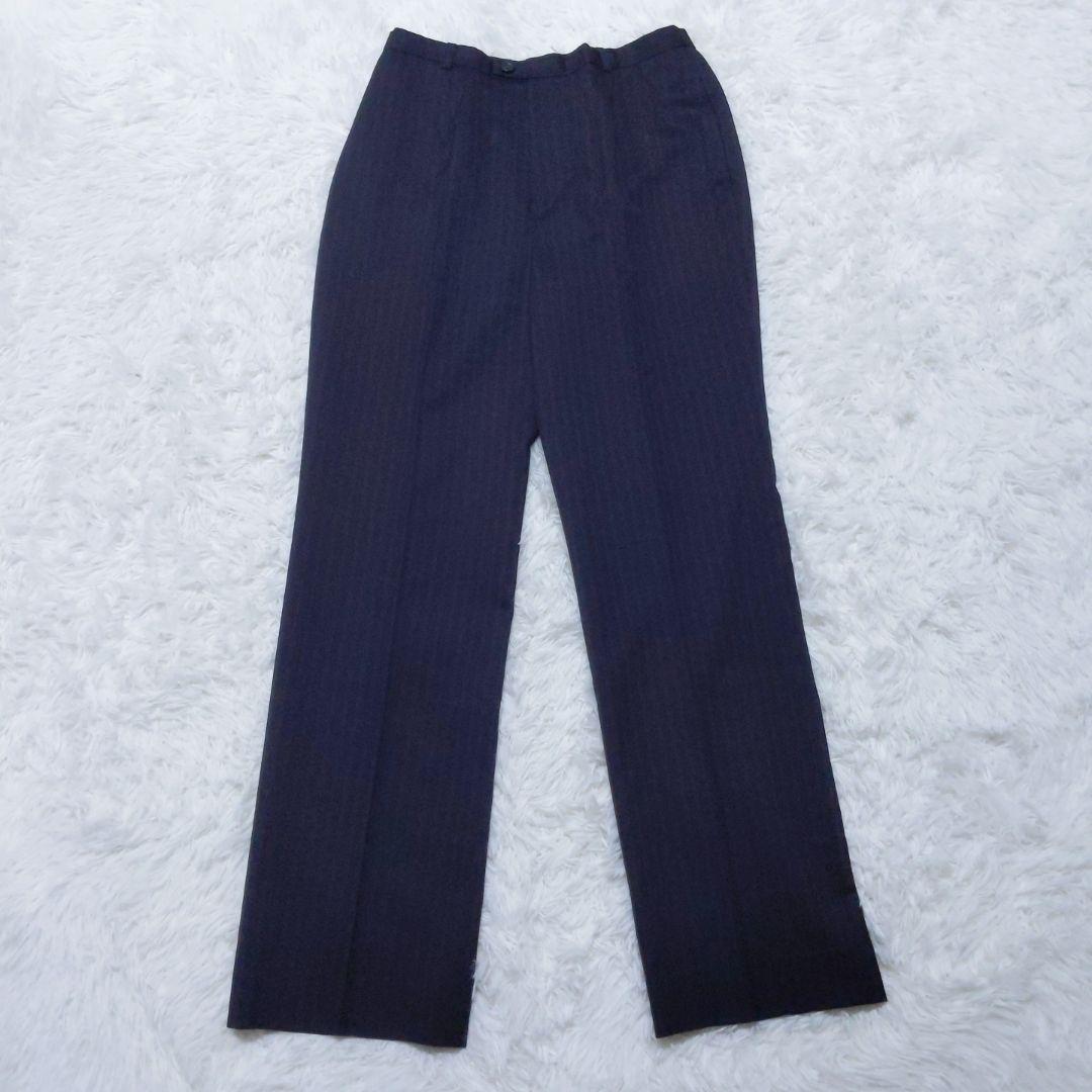 J PRESS オンワード樫山 パンツスーツ ストライプ 13号 大きいサイズ