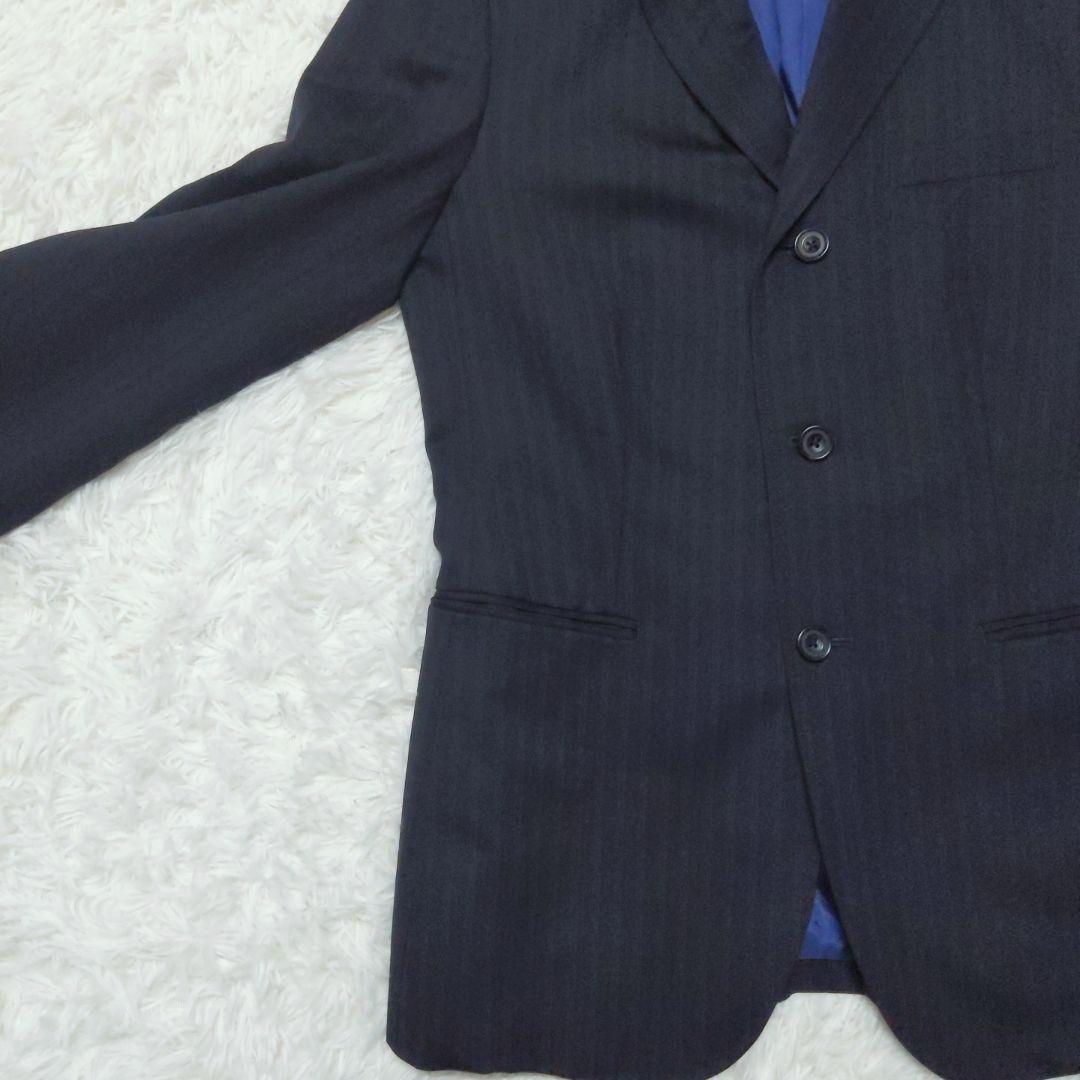 J PRESS オンワード樫山 パンツスーツ ストライプ 13号 大きいサイズ